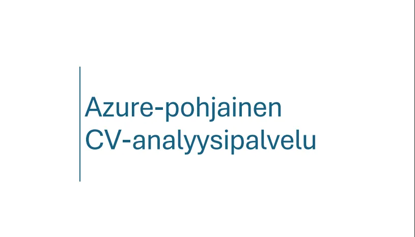 Azure-Based CV Analysis Service